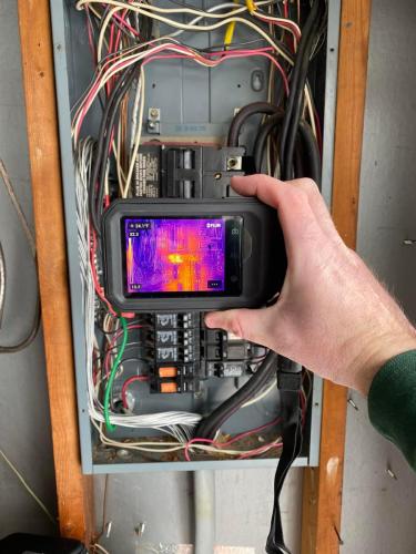Infrared Testing in Electrical Panel 