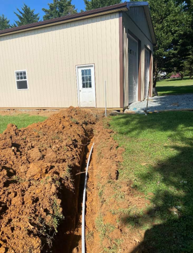Installing and Trenching Circuit for Detached Building